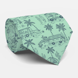 California surf camp toile - surfer beach  tie