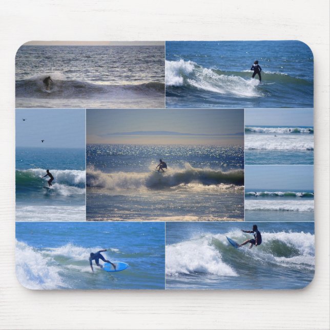 California Surfers Collage Mousepad (Front)