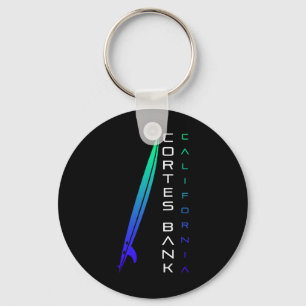 California Surfing - Cortes Nk - Stylish Surfer _1 Keychain