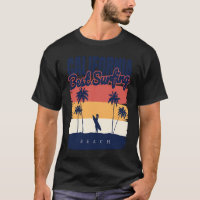 California Surfing Summer Beach Vintage Sunset  2