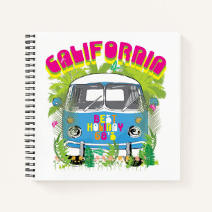California Surfing Van Notebook