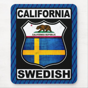 California Swedish American Mousemat Mouse Pad