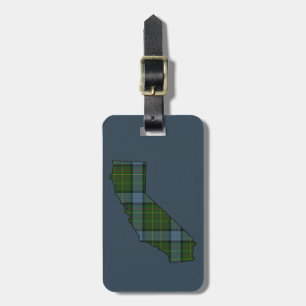 California Tartan Plaid Luggage Tag