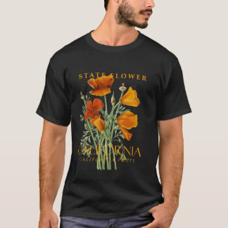 California Territory Flower The Poppy T-Shirt