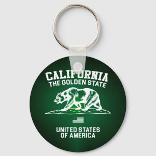 California The Golden State Keychain