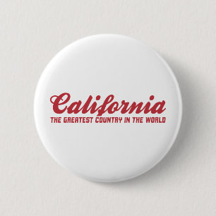 california the greatest country in the world 2 inch round button