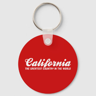 california the greatest country in the world keychain