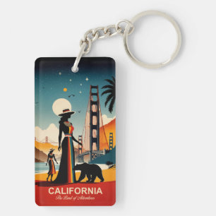 California: The Land of Adventures Keychain