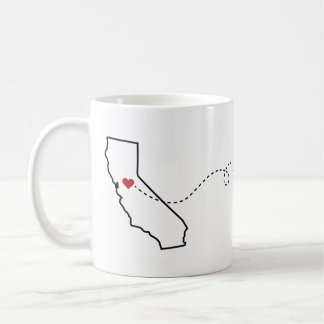 California to Iowa - Heart2Heart Coffee Mug