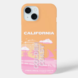 California, Travel Art, Preppy, Preppy Travel iPhone 15 Case