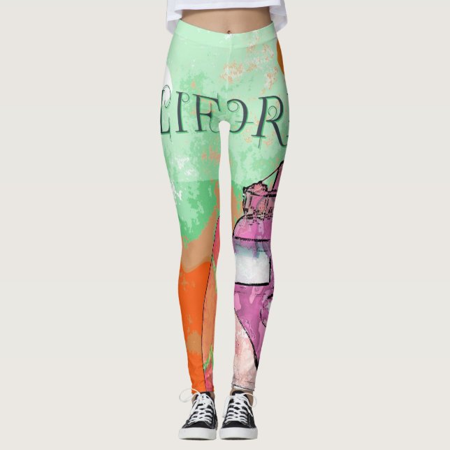 California Travel Poster Leggings (Front)