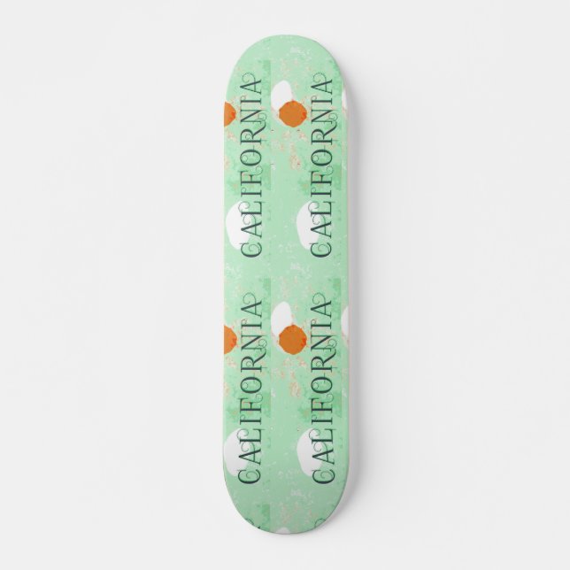 California Travel Poster Skateboard (Front)