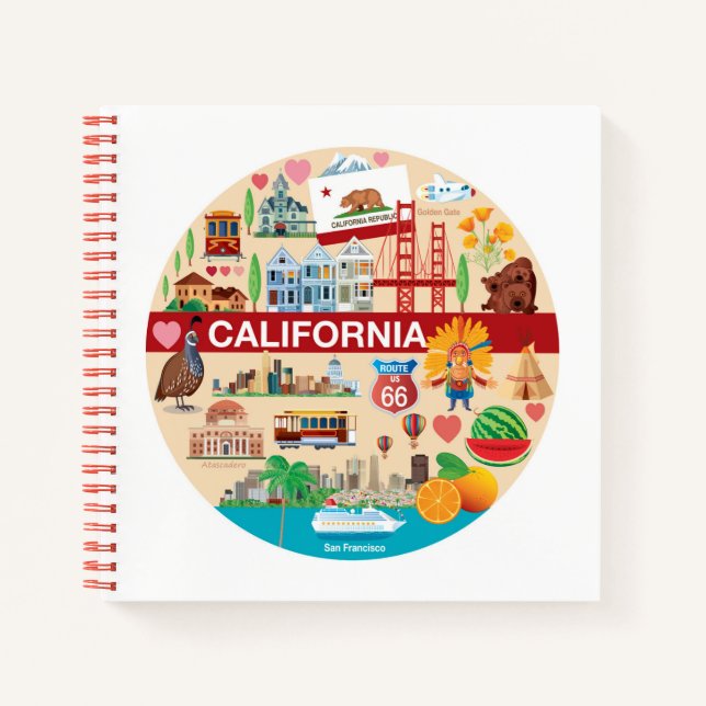 California Travels Notebook (Front)