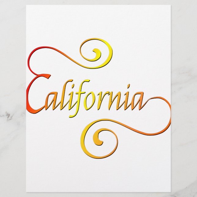 California Typography Art (Front)