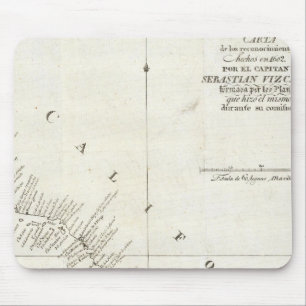 California Uncolored chart Mouse Pad