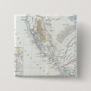 California United States 2 Inch Square Button