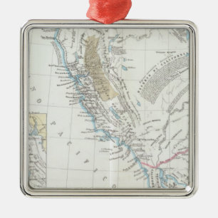 California United States Metal Ornament