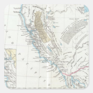 California United States Square Sticker
