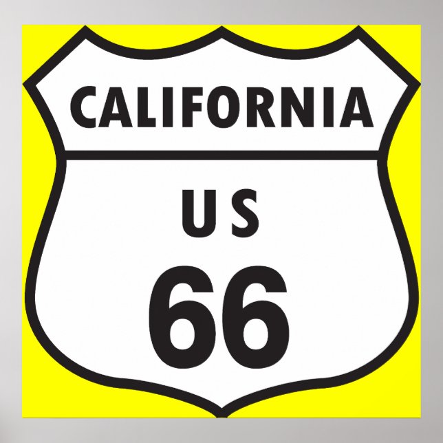 California US 66 Sign (Front)