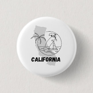 CALIFORNIA USA design 1 Inch Round Button