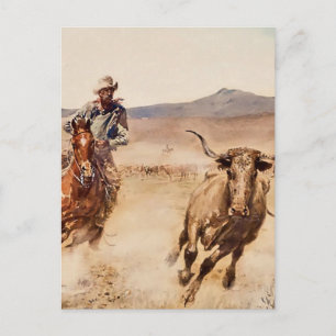 “California Vaquero” by Edward Borein Postcard