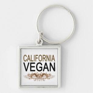 California Vegan Keychain