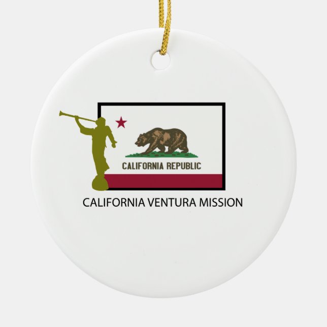 CALIFORNIA VENTURA MISSION LDS CTR CERAMIC ORNAMENT (Front)