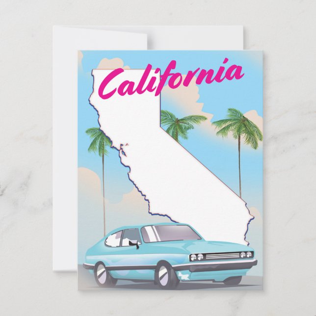 California Vintage style Vacation poster (Front)