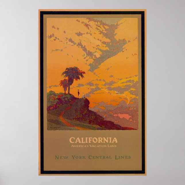 California Vintage Travel Poster (Front)