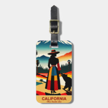 California: Where Sunshine Lives Luggage Tag