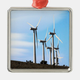 California Windmills Metal Ornament