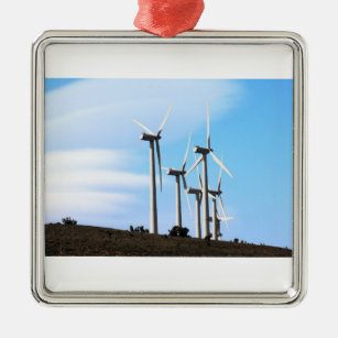 California Windmills Metal Ornament