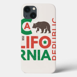 California With Grizzly Bear Logo iPhone 13 Case