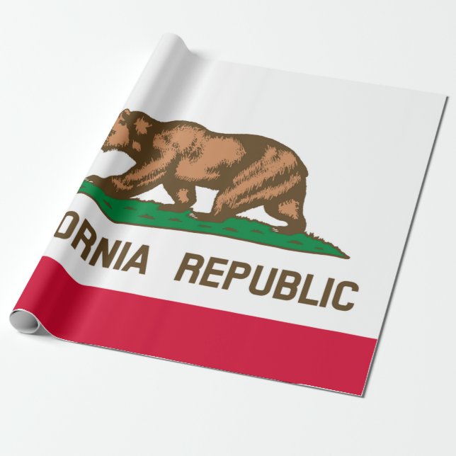 California Wrapping Paper (Unrolled)