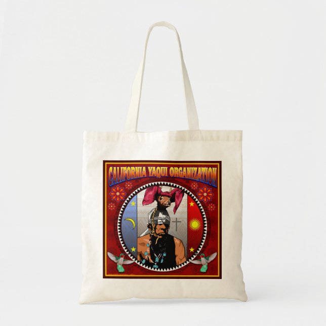 California Yaqui Organization Budget Tote Bag (Front)
