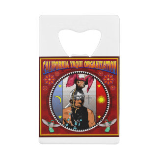 California Yaqui Organization logo Credit Card Bottle Opener