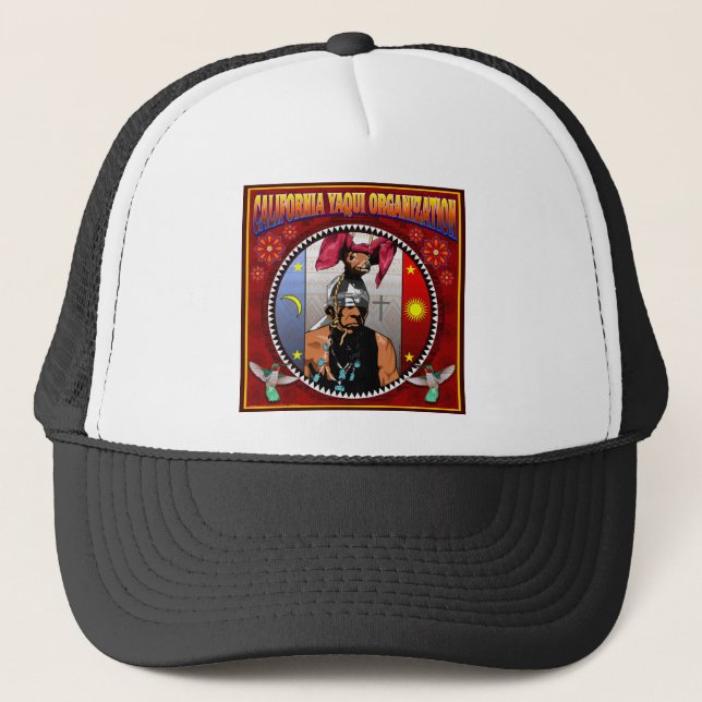 California Yaqui Organization logo Trucker Hat (Front)