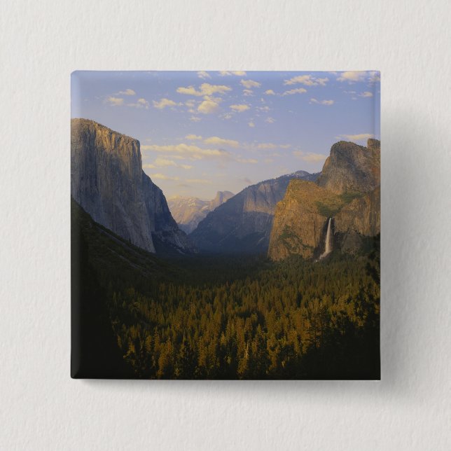 California, Yosemite National Park, Yosemite 2 Inch Square Button (Front)