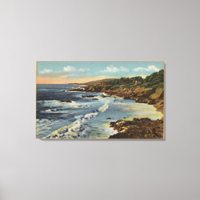 CaliforniaBeautiful Californian Coastal Scene Canvas Print (Front)