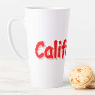 "Californian " Cute Design. Buy Now Latte Mug