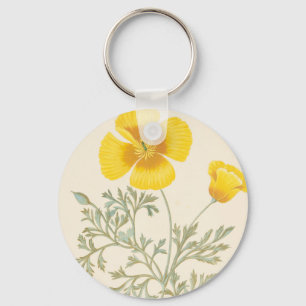 Californian Eschscholtzia Keychain