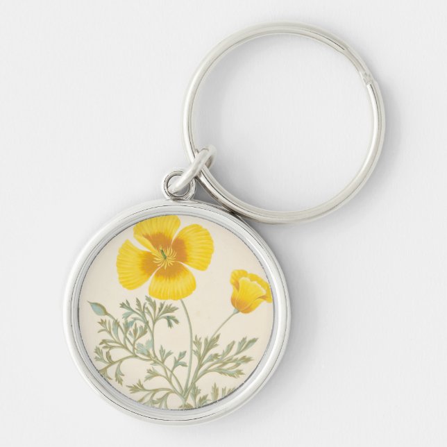Californian Eschscholtzia Keychain (Front)
