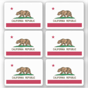 Californian flag, American state flag