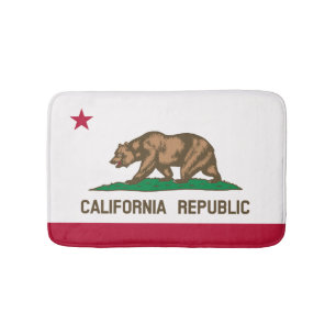 Californian flag, American state flag Bath Mat