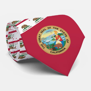 Californian Flag & Seal, Flag of California Tie