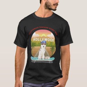 Californian Siberian Husky Dog Mom T-Shirt