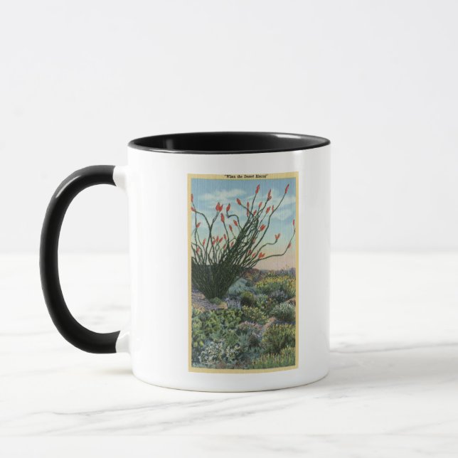 CaliforniaView of Cacti in Bloom Mug (Left)