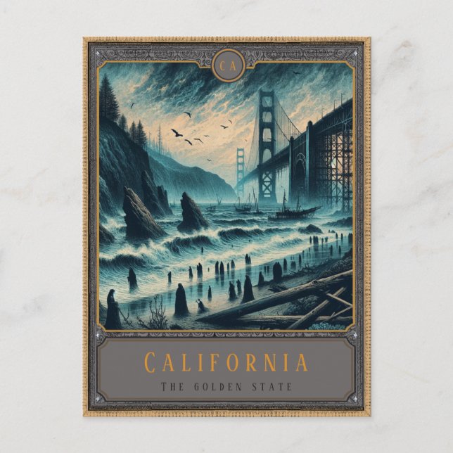Californie | Carte postale Art gothique (Devant)