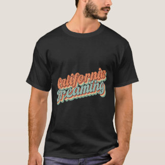 Californie Dreaming Multicolor T-Shirt Design