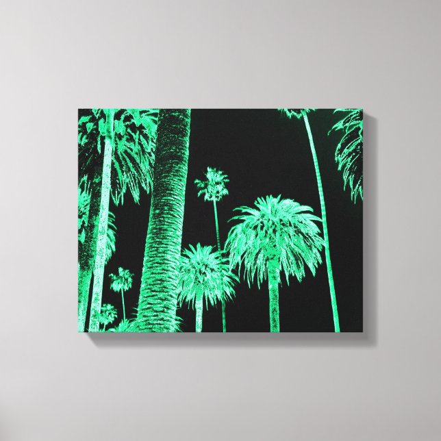 Californie Dreaming Neon Palm Trees toile envelopp (Recto)